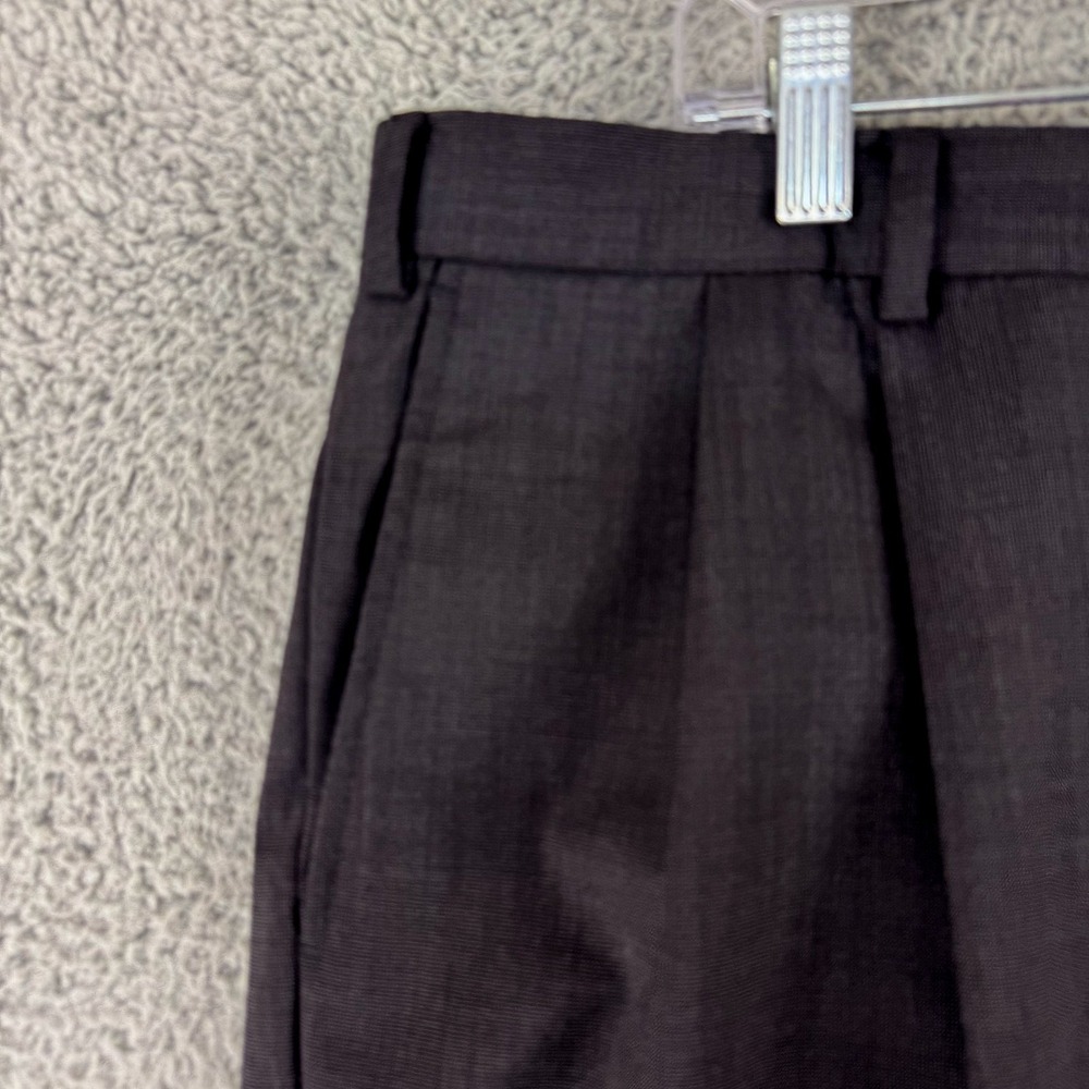 Jos A Bank Dress Pants Mens 44 Waist Gray Wool Pleated Front Cuffed Trousers - Picture 4 of 16